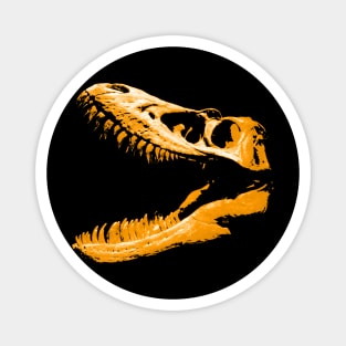 Dinosaur Skull Yellow Magnet
